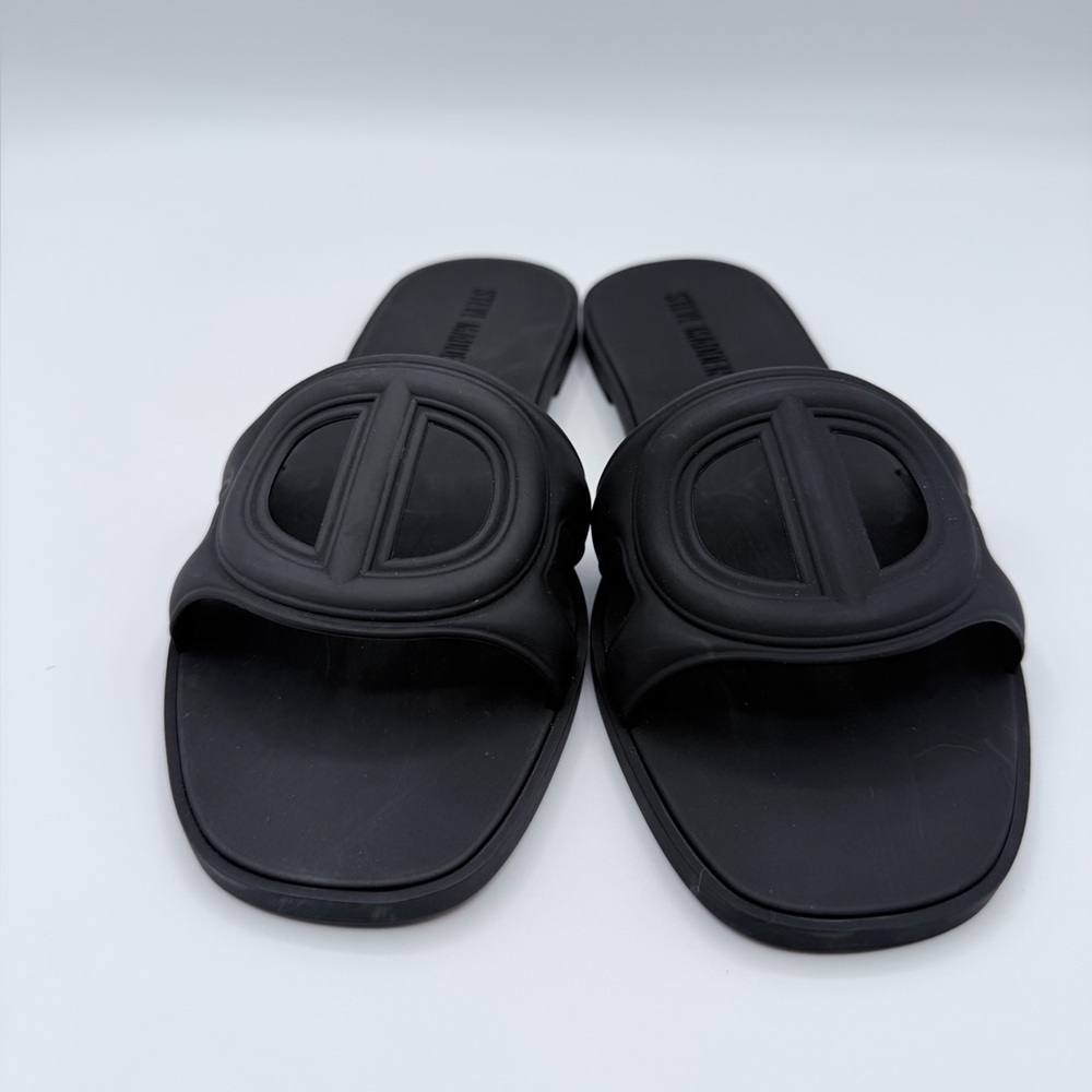 Steve Madden “Jellie” Black Slide Sandals - Picture 3 of 6